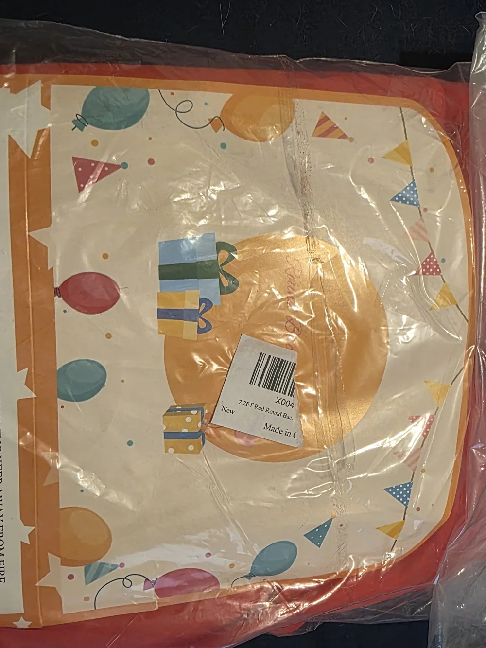 Party Supplies Round Paper Plates - Colorful Balloon & Gift Design